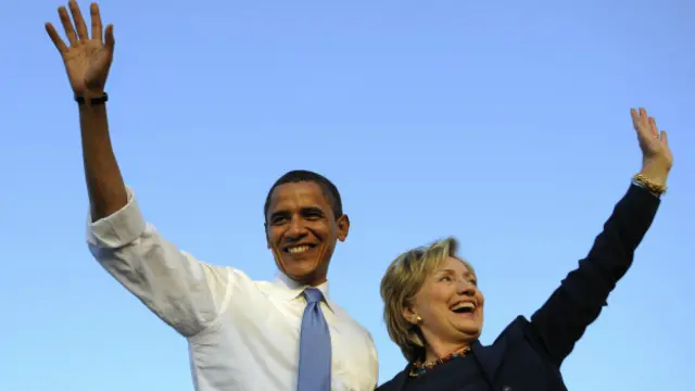 Обама и Клинтон