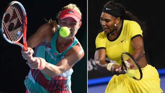 Angelique Kerber dan Serena Williams