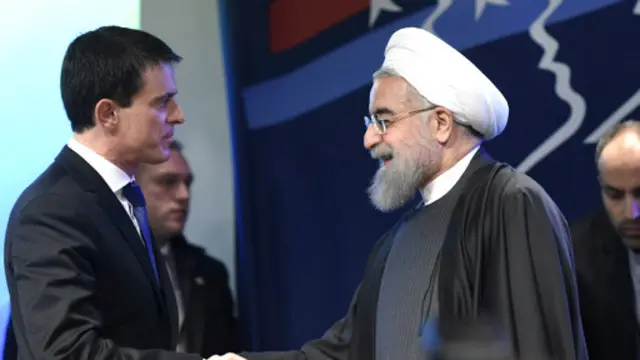 روحانی و مانوئل والس - نخست وزیر فرانسه آمادگی کشورش برای همکاری با ایران را اعلام کرد