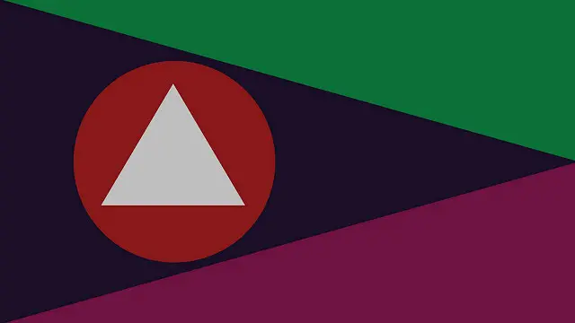 На представленных вариантах флагов Олимп показан в упрощенной форме треугольника