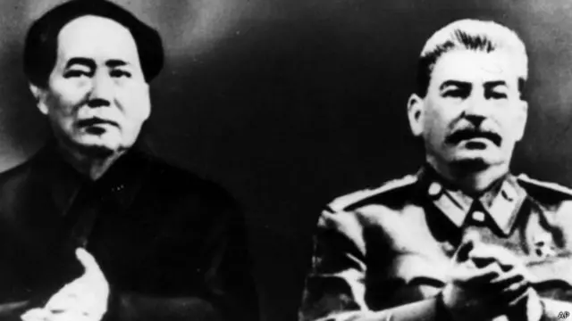 Josef Stalin y Mao Zedung