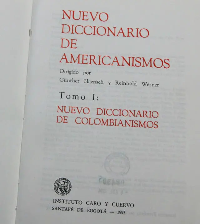 Diccionario de 1993.