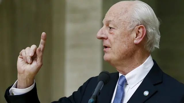 اجتمع دي ميستورا مع الوفد السوري الحكومي برئاسة الجعفري