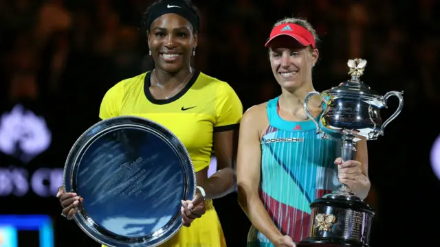 34 سالہ سرینا چھ بار آسٹریلین اوپن میں خواتین سنگلز کی چیمپیئن رہی ہیں۔