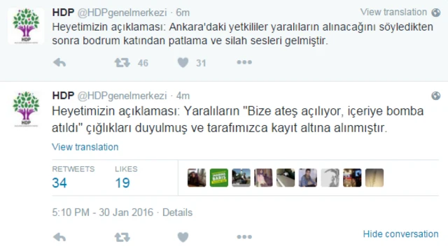 Açlık grevi devam eden HDPli milletvekilleri yaralıların sözlerinin kayıt altına alındığını duyurdu.