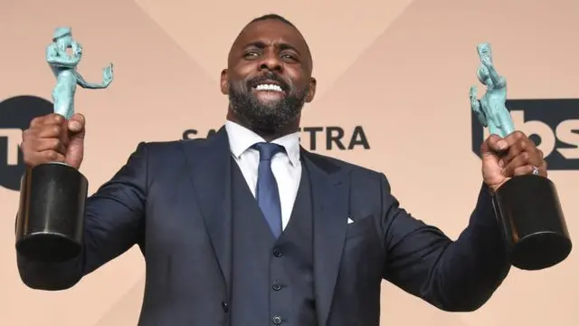 إدريس إلبا كان أحد الفائزين بعدد كبير من الجوائز في هذه الليلة