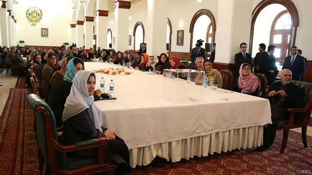 په ارګ کې له ښځو سره د تاوتریخوالي د قربانیانو د ملاتړ صندوق پرانیستو لپاره مراسم جوړ شوي وو