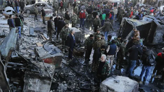 Atentado en Damasco, Siria.