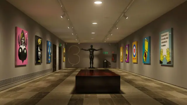 La sala de un museo