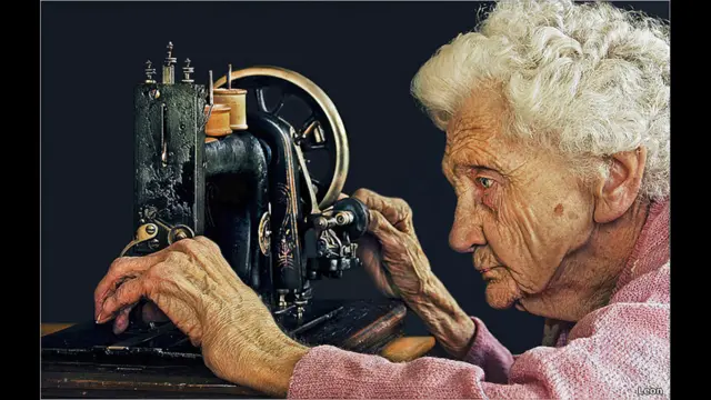 91 yaşlı qadın. Foto müəllifi Leon.