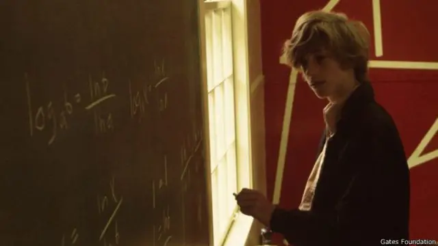 Bill Gates en la escuela