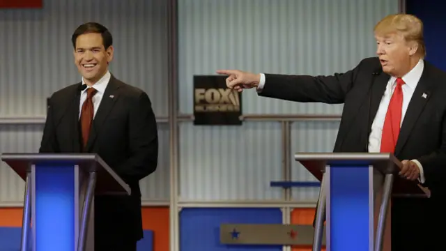 Marco Rubio y Donald Trump