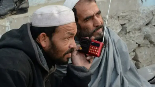 电台是阿富汗人获得新闻的主要途径。