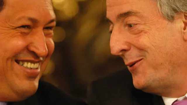 Hugo Chávez y Néstor Kirchner