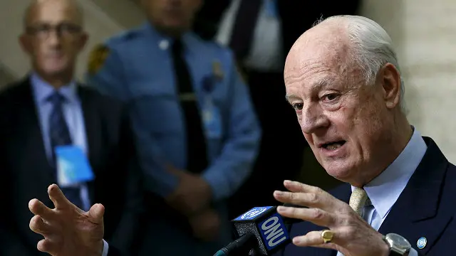 تصريحات دي ميستورا جاءت عقب رفض المعارضة لقائه في اليوم الثاني للمحادثات