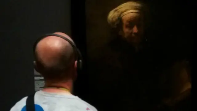 伦勃朗的自画像。