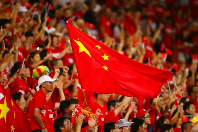 中國有眾多的球迷。