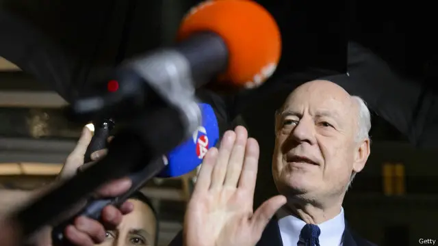 Đặc phái viên Liên Hiệp Quốc Staffan de Mistura công bố tạm hoãn đàm phán hòa bình Syria