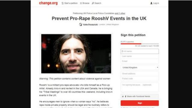 Activistas acusan a Roosh V. de "abogar por la violencia contra las mujeres".