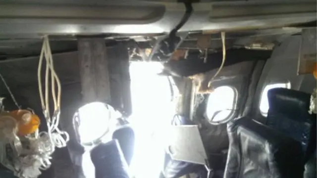 هبطت الطائرة بأمان