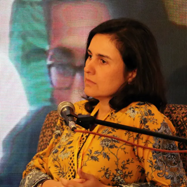 ادبی میلے میں پاکستانی مصنف کاملہ شمسی نے جنوبی ایشیا میں تحریر ہونے والے ادب پر مباحثے میں شرکت کی۔