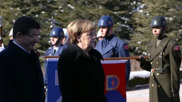 Ангела Меркель и Ахмет Давутоглу