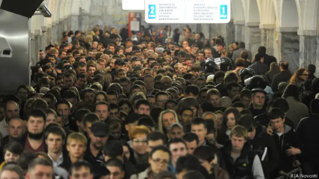Давка в метро