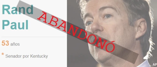 Rand Paul abandonó la carrera presidencial.