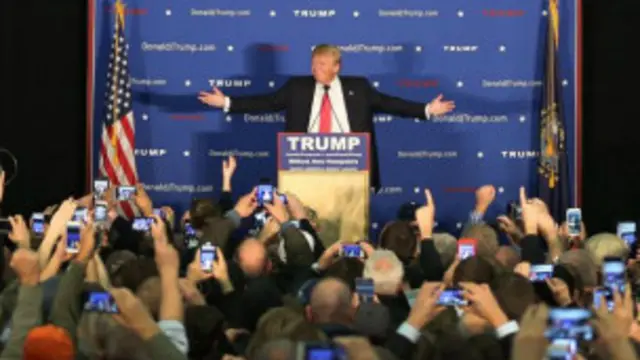 Trump en un acto de campaña