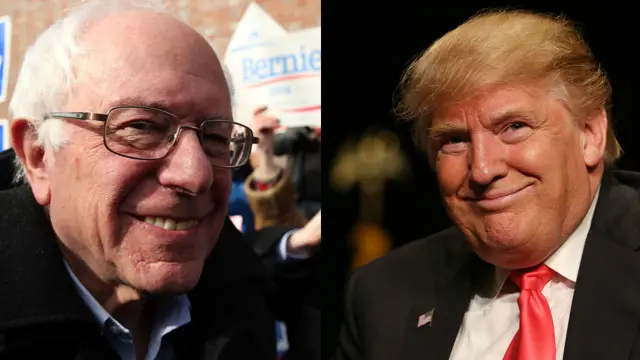 Bernie Sanders dan Donald Trump
