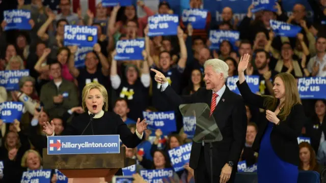 Хиллари Клинтон на трибуне