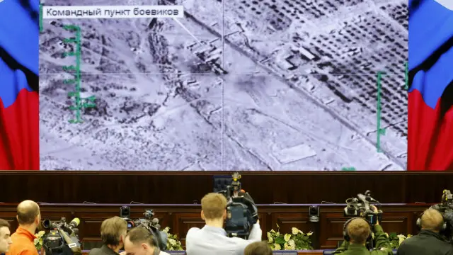 وزارة الدفاع الروسية تقدم عرضا عن غاراتها في سوريا لوسائل الإعلام