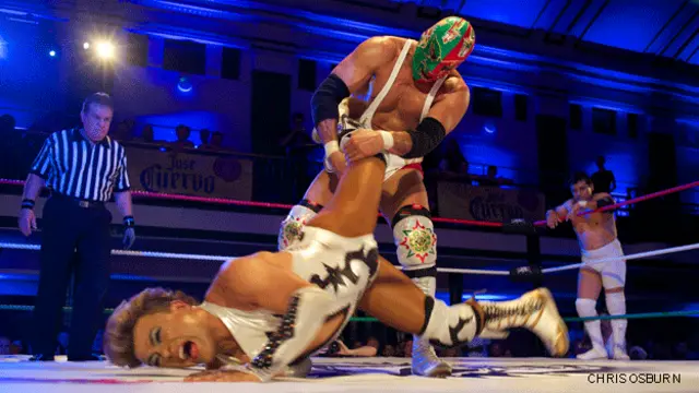 Cassandro en el ring.