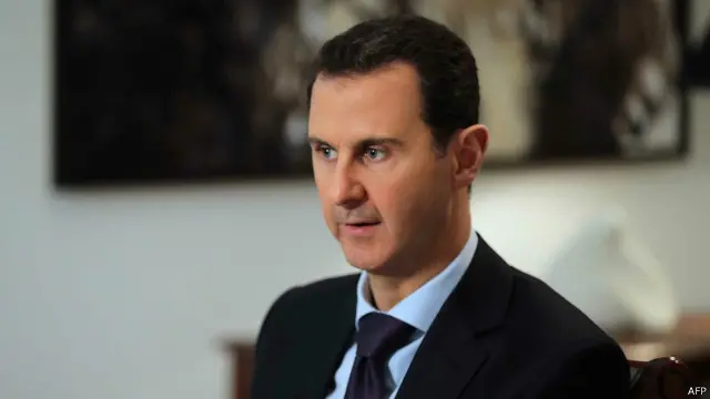 Presiden Suriah, Bashar al-Assad dalam wawancara khusus dengan Kantor berita AFP, 11 Februari 2016.