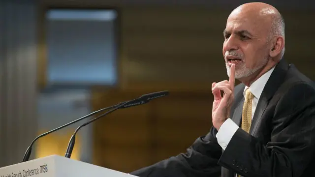 آقای غنی گفت که جهان امروز با تهدیدهای تازهای از سوی القاعده روبرو است، عکس از وبسایت کنفرانس امنیتی مونیخ