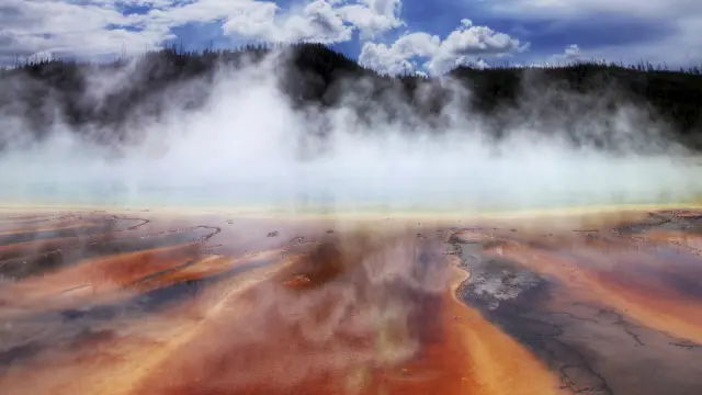 Aguas termales en Yellowstone
