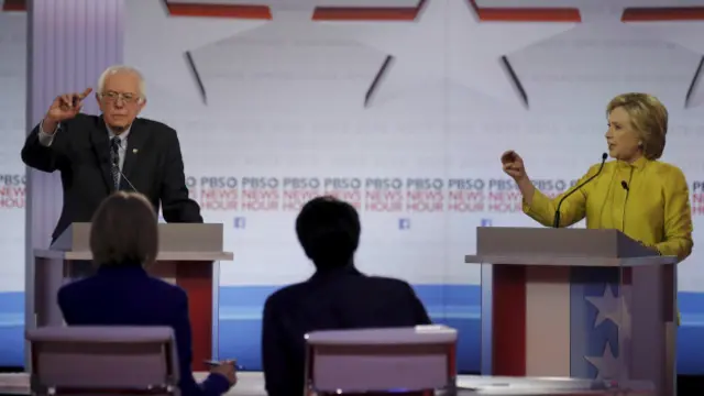 Bernie Sanders y Hillary Clinton