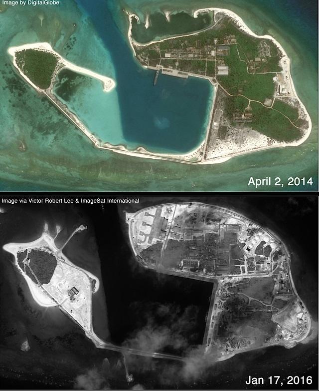 Trung Quốc tích cực xây cất trên đảo Quang Hòa, với căn cứ trực thăng mới
