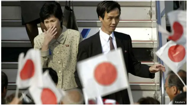 Salah satu dari delapan orang tersebut ialah Megumi Yokota yang diculik tahun 1977. 