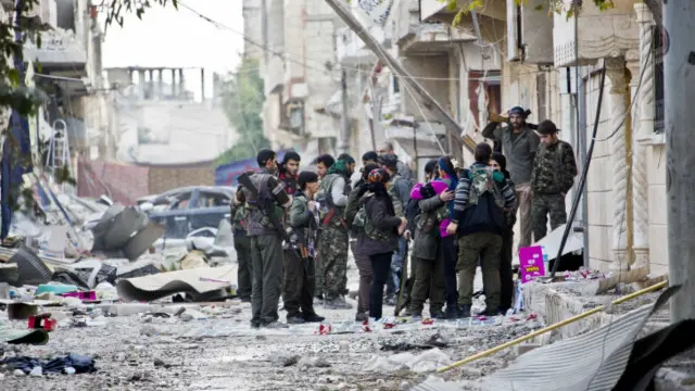 یگان های مدافع خلق کرد بیشتر مرز شمالی سوریه با ترکیه را کنترل می کنند