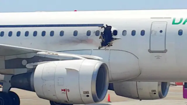 Дыра в корпусе авиалайнера