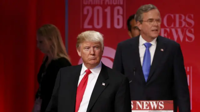 Дональд Трамп и Джеб Буш