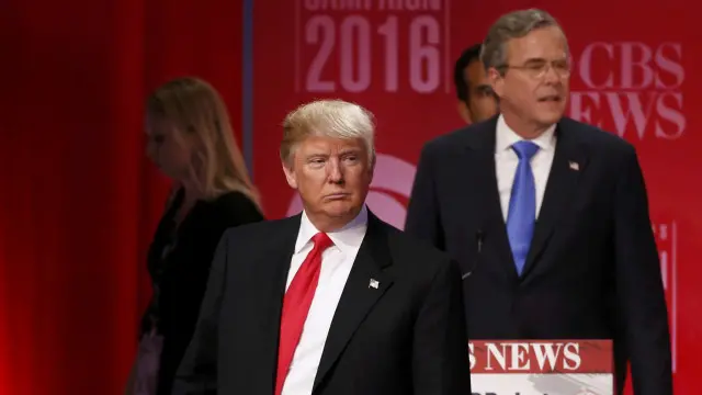 ٹرمپ ریپبلکن پارٹی کے صدارتی امیدوار بننے کی دوڑ میں اس وقت سب سے آگے ہیں