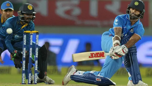 دھون نے 46 اور ریہانے نے 22 رنز بنائے اور آؤٹ نہیں ہوئے