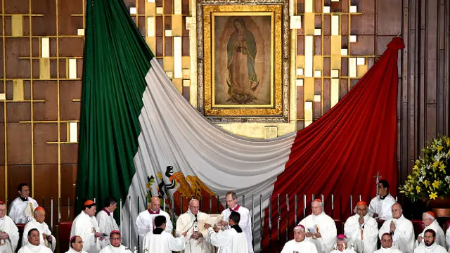 Francisco en la basílica de Guadalupe