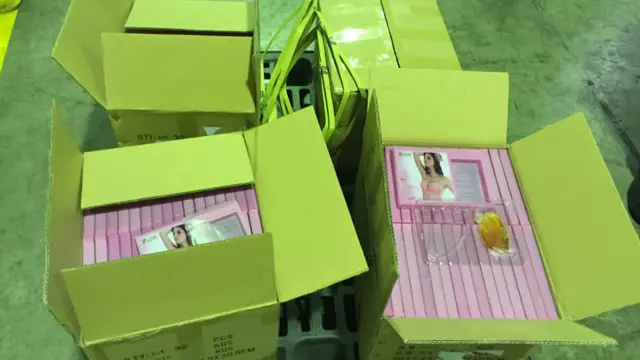 Em dezembro, polícia de fronteiras encontrou 190 litros da droga escondidos em contêiner com enchimentos de gel