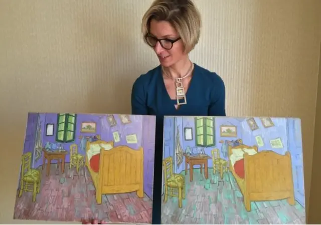 ون گوگ می خواسته با زرد و بنفش احساس آرامش و آسایش را القا کند