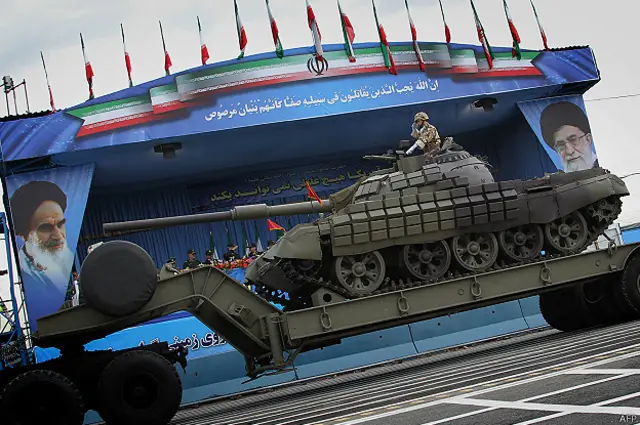 Иранский танк на параде