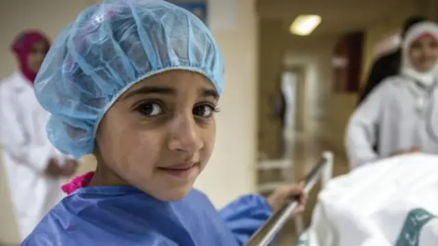 Hiba, 9 años, futura pediatra