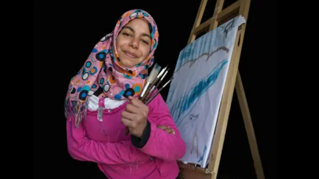 Mewa, 13 años, futura pintora